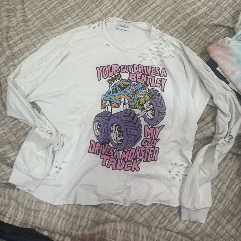 Lauren Moshi distressed sweatshirt